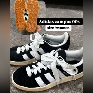 Adidas Campus 00s Black and White Sneakers